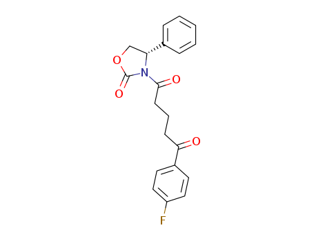 189028-93-1,(4S)-3-[5-(4-Fluorophenyl)-1,5-dioxopenyl]-4-phenyl-2-oxazolidinone,2-Oxazolidinone,3-[5-(4-fluorophenyl)-1,5-dioxopentyl]-4-phenyl-, (4S)- (9CI);2-Oxazolidinone,3-[5-(4-fluorophenyl)-1,5-dioxopentyl]-4-phenyl-, (S)-;(S)-3-[4-(4-Fluorobenzoyl)-1-oxobutyl]-4-phenyloxazolidin-2-one;(S)-3-[5-(4-Fluorophenyl)-1,5-dioxopentyl]-4-phenyloxazolidin-2-one;