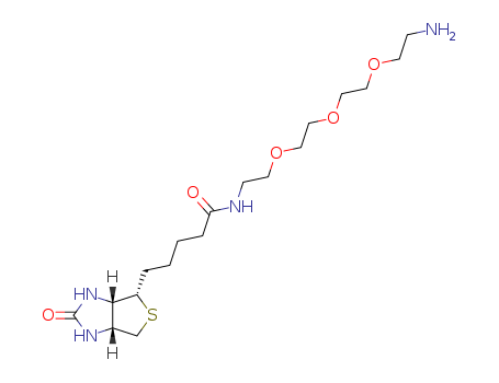 359860-27-8,N-BIOTINYL-3,6,9-TRIOXAUNDECANE-1,11-DIAMINE,N-BIOTINYL-3,6,9-TRIOXAUNDECANE-1,11-DIAMINE;Biotin-PEG4-amine;(+)-Biotin-PEG3-CH2CH2NH2;(+)-Biotinyl 3,6,9-trioxaundecanediamine