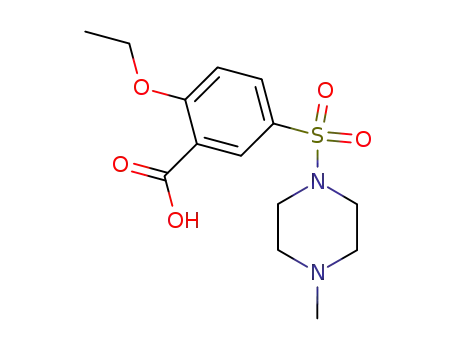 Molecular Structure of 194602-23-8 (2-ETHOXY-5-[(4-METHYLPIPERAZIN-1-YL)SULFONYL]BENZOIC ACID)