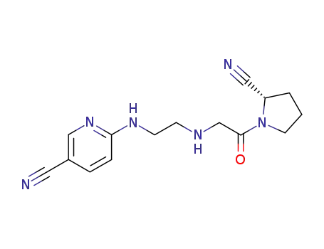 (2S)-1-(2-((2-((5-Cyano-2-pyridyl)amino)ethyl)amino)acetyl)pyrrolidine-2-carbonitrile