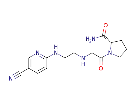 (S)-1-{2-[2-(5-Cyano-pyridin-2-ylamino)-ethylamino]-acetyl}-pyrrolidine-2-carboxylic acid amide