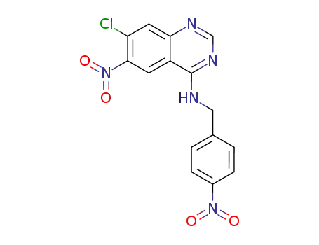 (7-chloro-6-nitro-quinazolin-4-yl)-(4-nitro-benzyl)-amine