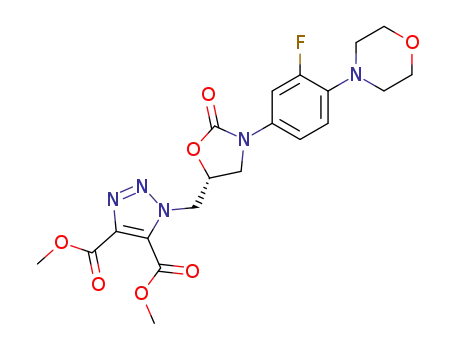 1-[3-(3-fluoro-4-morpholin-4-yl-phenyl)-2-oxo-oxazolidin-5-ylmethyl]-1H-[1,2,3]triazole-4,5-dicarboxylic acid dimethyl ester