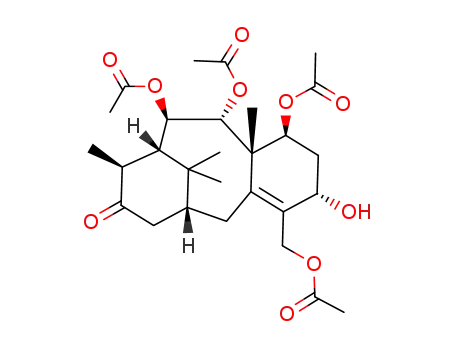 Acetic acid (1R,5S,7S,8S,9R,10R,11S,12S)-7,10-diacetoxy-4-acetoxymethyl-5-hydroxy-8,12,15,15-tetramethyl-13-oxo-tricyclo[9.3.1.03,8]pentadec-3-en-9-yl ester