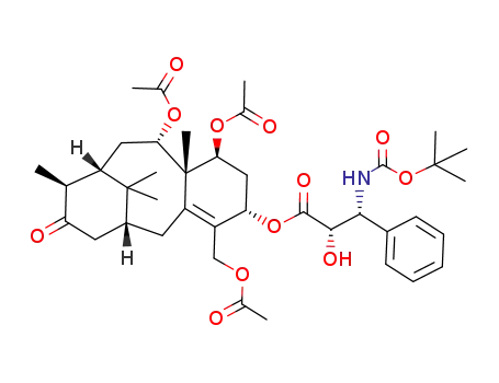 (2S,3R)-3-tert-Butoxycarbonylamino-2-hydroxy-3-phenyl-propionic acid (1R,5S,7S,8R,9S,11S,12S)-7,9-diacetoxy-4-acetoxymethyl-8,12,15,15-tetramethyl-13-oxo-tricyclo[9.3.1.03,8]pentadec-3-en-5-yl ester