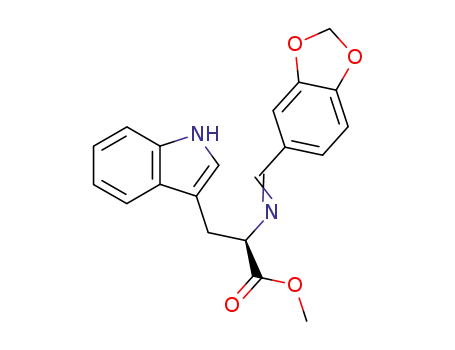 (R)-2-{[1-Benzo[1,3]dioxol-5-yl-meth-(E)-ylidene]-amino}-3-(1H-indol-3-yl)-propionic acid methyl ester