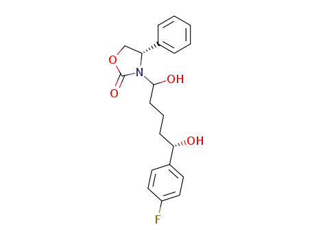 (S)-3-[(S)-5-(4-Fluoro-phenyl)-1,5-dihydroxy-pentyl]-4-phenyl-oxazolidin-2-one