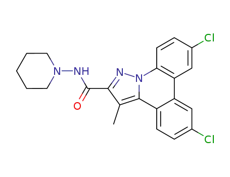 6,9-dichloro-3-methyl-pyrazolo[1,5-f]phenanthridine-2-carboxylic acid piperidin-1-ylamide