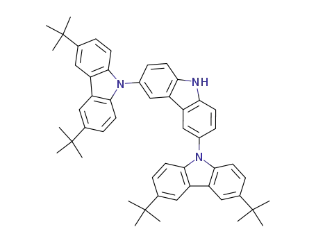 Molecular Structure of 551951-04-3 (3,3'',6,6''-tetra-tert-butyl-9'H-9,3':6',9''-tercarbazole)