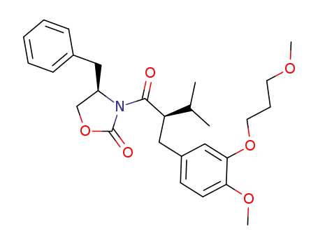 (4R)-3-{(2R)-2-{[4-methoxy-3-(methoxypropoxy)phenyl]methyl-3-methyl}-1-oxobutyl}-4-(phenylmethyl)oxazolidin-2-one