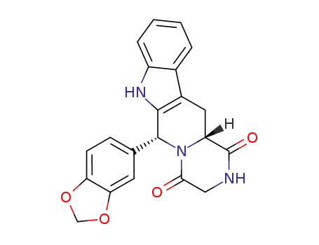 (6R,12aR)-6-(benzo[d][1,3]dioxol-5-yl)-2,3,6,7,12,12a-hexahydropyrazino[1',2':1,6]pyrido[3,4-b]indole-1,4-dione
