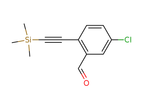 5-chloro-2-[2-(trimethylsilyl)ethynyl]benzaldehyde