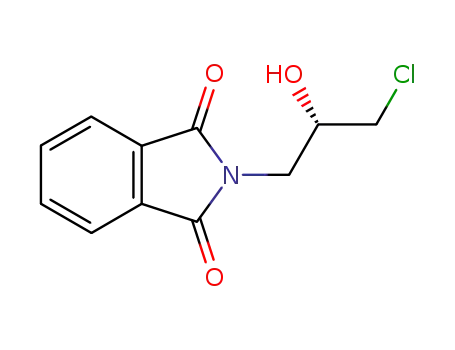 Molecular Structure of 148857-42-5 ((S)-2-(3-chloro-2-hydroxypropyl)isoindoline-1,3-dione)