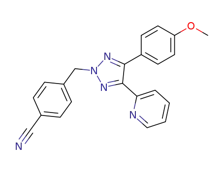 4-[4-(4-methoxy-phenyl)-5-pyridin-2-yl-[1,2,3]triazol-2-ylmethyl]-benzonitrile