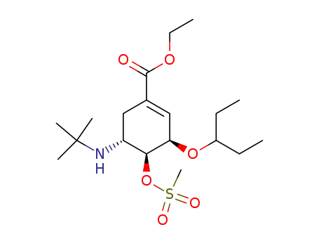(3R,4S,5R)-5-tert-Butylamino-3-(1-ethyl-propoxy)-4-methanesulfonyloxy-cyclohex-1-enecarboxylic acid ethyl ester