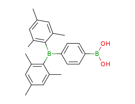 Molecular Structure of 684243-16-1 (Boronic acid, [4-[bis(2,4,6-trimethylphenyl)boryl]phenyl]-)