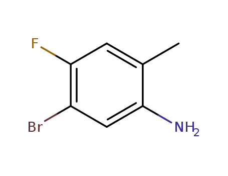 Molecular Structure of 627871-16-3 (5-BROMO-4-FLUORO-2-METHYLANILINE)