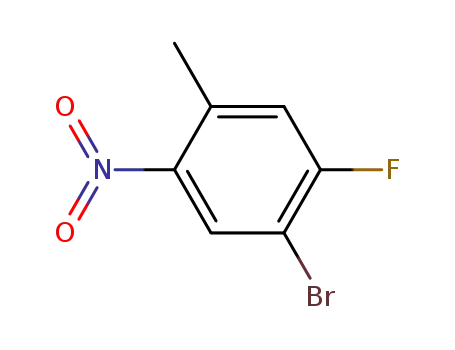 Molecular Structure of 224185-19-7 (4-Bromo-5-fluoro-2-nitrotoluene)