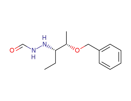 Molecular Structure of 170985-85-0 (2-[(1S,2S)-1-Ethyl-2-(phenylmethoxy)propyl]hydrazinecarboxaldehyde)