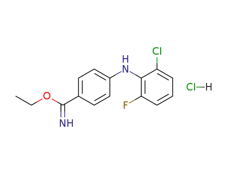 4-(2-chloro-6-fluoro-phenylamino)benzimidic acid ethyl ester hydrochloride