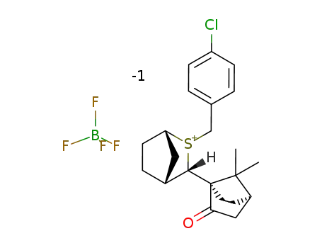 (1S,3S,4R)-2-(4-chlorophenylmethyl)-3-[(1S,4R)-7,7-dimethyl-2-oxobicyclo[2.2.1]hept-1-yl]-2-thioniabicyclo[2.2.1]heptane tetrafluoroborate