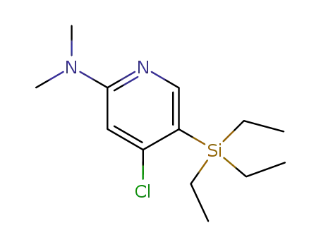 4-chloro-2-(dimethylamino)-5-(triethylsilyl)pyridine