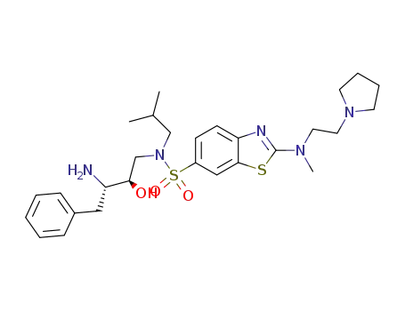 2-[Methyl-(2-pyrrolidin-1-yl-ethyl)-amino]-benzothiazole-6-sulfonic acid ((2R,3S)-3-amino-2-hydroxy-4-phenyl-butyl)-isobutyl-amide