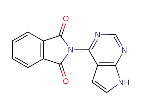 Molecular Structure of 741686-49-7 (2-(7H-PYRROLO[2,3-D]PYRIMIDIN-4-YL)ISOINDOLINE-1,3-DIONE)