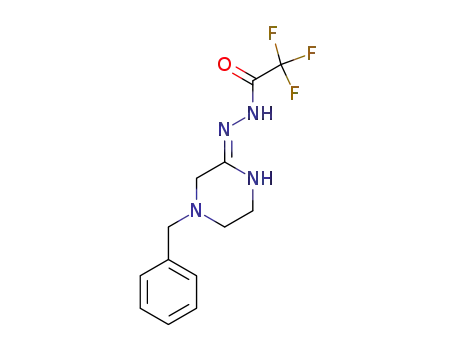 N'-[(2Z)-4-benzylpiperazin-2-ylidene]-2,2,2-trifluoroacetohydrazide