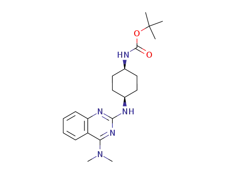 tert-butyl (cis-4-{[4-(dimethylamino)quinazolin-2-yl]amino}cyclohexyl)carbamate