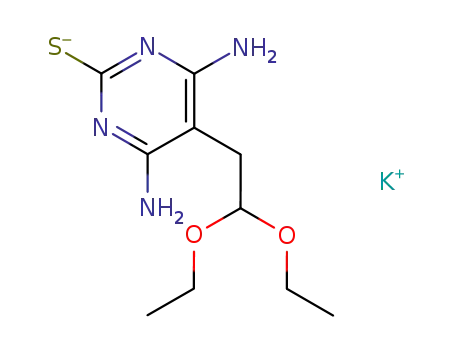 4,6-diamino-5-(2,2-diethoxyethyl)pyrimidine-2-thiol potassium salt