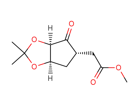 ((3aR,5S,6aR)-2,2-dimethyl-4-oxotetrahydro-3aH-cyclopenta[d][1,3]dioxol-5-yl)acetic acid methyl ester