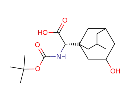 Molecular Structure of 361442-00-4 (Boc-3-Hydroxy-1-adamantyl-D-glycine)