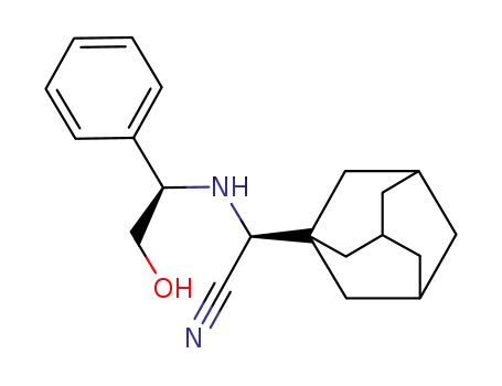 (2S)-2-(Adamantan-1-yl)-2-(((R)-2-hydroxy-1-phenylethyl)amino)acetonitrile