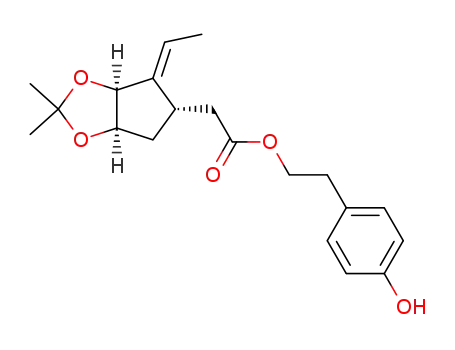 [(3aS,4E,5S,6aR)-4-ethylidene-2,2-dimethyltetrahydro-3aH-cyclopenta[d][1,3]dioxol-5-yl]acetic acid 4-hydroxyphenethyl ester