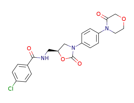4-chloro-N-{2-oxo-3-[4-(3-oxo-morpholin-4-yl)-phenyl]-oxazolidin-5-ylmethyl}-benzamide