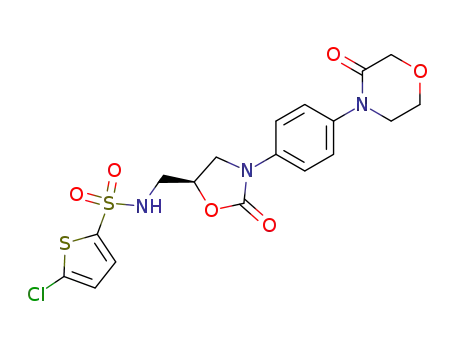 5-Chloro-thiophene-2-sulfonic acid {(R)-2-oxo-3-[4-(3-oxo-morpholin-4-yl)-phenyl]-oxazolidin-5-ylmethyl}-amide