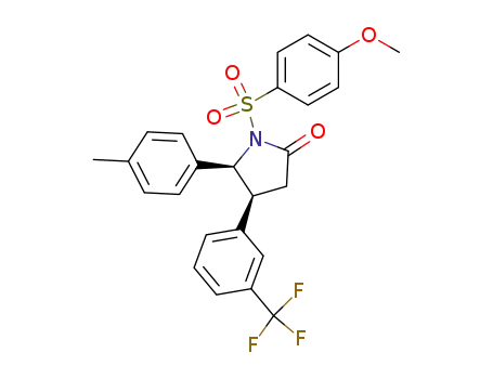 cis-1-(4-methoxyphenylsulfonyl)-5-p-tolyl-4-(3-(trifluoromethyl)phenyl)pyrrolidin-2-one