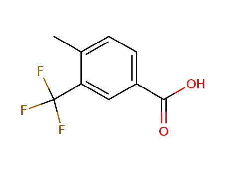 Molecular Structure of 261952-01-6 (4-Methyl-3-(trifluoromethyl)benzoic acid)