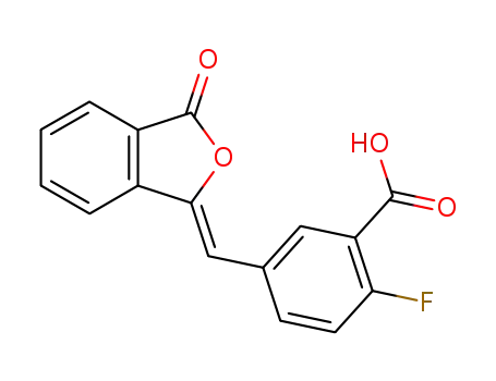 (Z)-2-fluoro-5-((3-oxoisobenzofuran-1(3H)-ylidene)methyl)benzoic acid