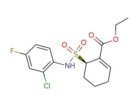 ethyl (6R)-6-[N-(2-chloro-4-fluorophenyl) sulfamoyl] cyclohex-1-ene-1-carboxylate