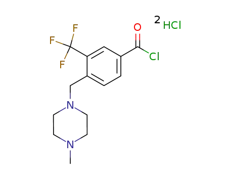 4-(4-methylpiperazin-1-ylmethyl)-3-trifluoromethylbenzoyl chloride dihydrochloride