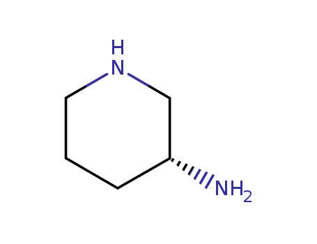 Molecular Structure of 127294-73-9 ((R)-3-Aminopiperidine)
