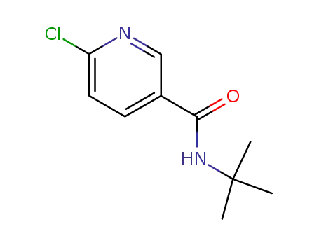 Molecular Structure of 115309-58-5 (6-Chloro-N-tert-butylnicotinamide)