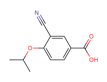 Molecular Structure of 258273-31-3 (3-CYANO-4-ISOPROPOXYBENZOIC ACID)