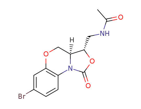 N-{[(3S,3aS)-7-bromo-1-oxo-1,3,3a,4-tetrahydrobenzo[b]oxazolo[3,4-d][1,4]oxazin-3-yl]methyl}acetamide