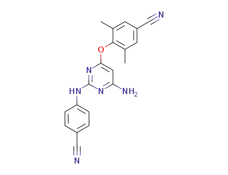 4-{6-amino-2-[(4-cyanophenyl)amino]pyrimidin-4-yloxy}-3,5-dimethylbenzenecarbonitrile