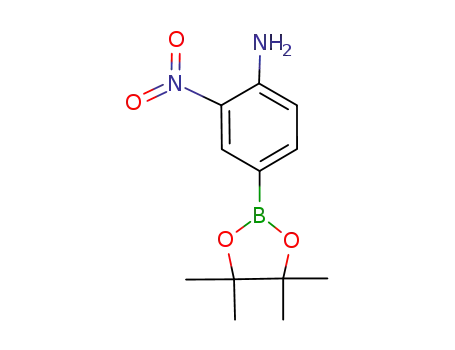 Molecular Structure of 833486-94-5 (4-AMINO-3-NITROPHENYLBORONIC ACID, PINACOL ESTER)