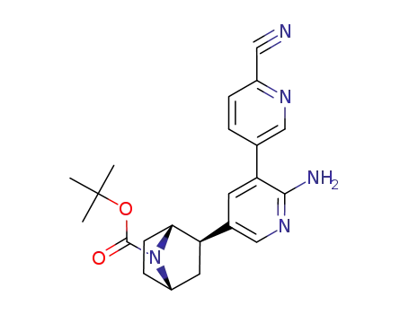 7-tert-butoxycarbonyl-2-exo-[2'-amino-3'-(6-cyanopyridin-3-yl)-5'-pyridinyl]-7-azabicyclo[2.2.1]heptane