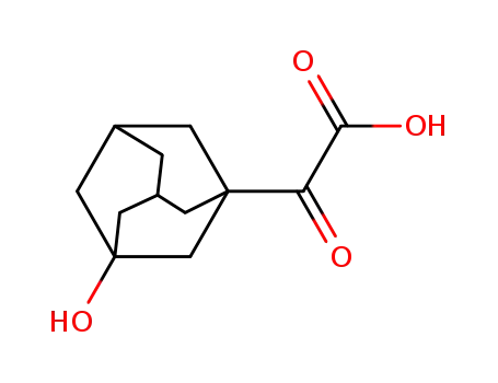 Molecular Structure of 709031-28-7 (3-hydroxy- α-oxoadamantane-1-acetic acid)